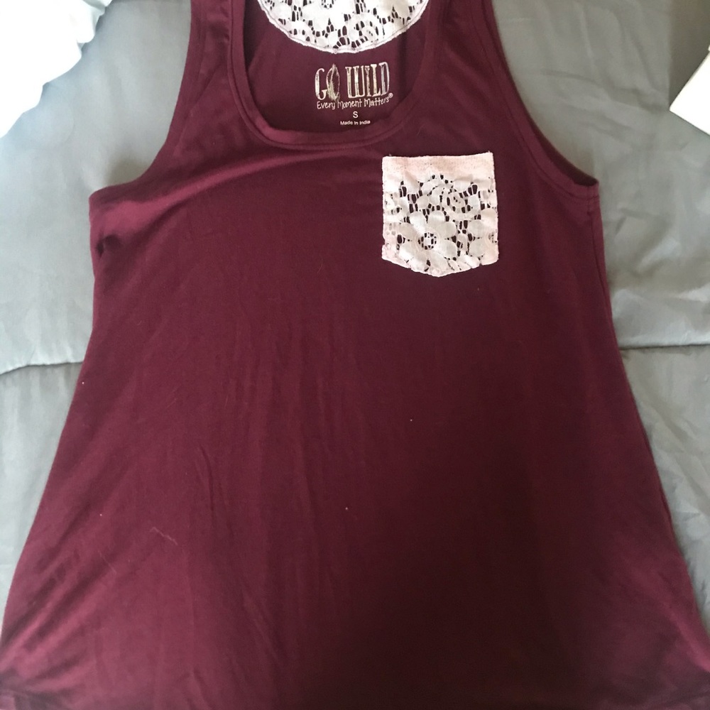Maroon tank top